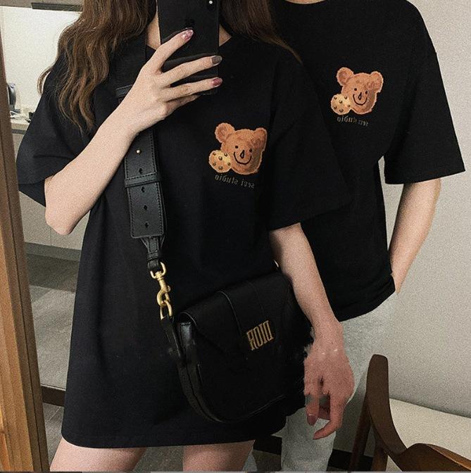 SCIONE Retro Bear Cartoon Printing Short-sleeved Round Neck Loose Leisure Versatile T-shirt 2025 New Sweet Cute Bear Couple Clothing M чёрный
SCIONE Retro Bear Cartoon Printing Short-sleeved Round Neck Loose Leisure Versatile T-shirt 2025 New Sweet Cute Bear Couple Clothing M чёрный