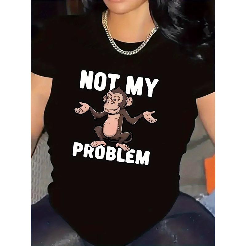 T-Shirt With Not My Problem Print | Ideal For Casual Wear In Living Room Or Dining Area, Durable And Lightweight Fabric, Perfect For Everyday Use 4XL чорний
T-Shirt With Not My Problem Print | Ideal For Casual Wear In Living Room Or Dining Area, Durable And Lightweight Fabric, Perfect For Everyday Use 4XL чорний
