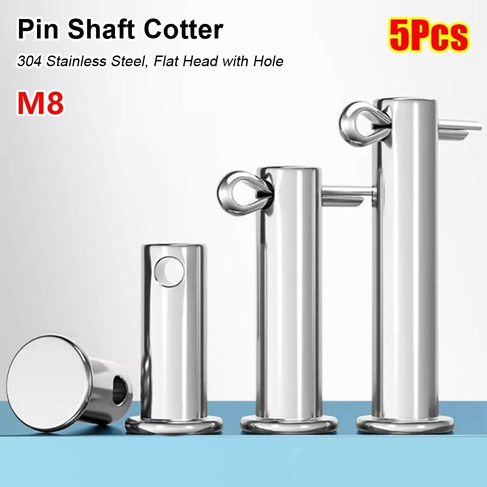 5Pcs/Set New M8 Pin Shaft Cotter Flat Head 304 Stainless Steel Positioning Pin T Shape with Hole Plug Pin Set 5Pcs 8x10mm
5Pcs/Set New M8 Pin Shaft Cotter Flat Head 304 Stainless Steel Positioning Pin T Shape with Hole Plug Pin Set 5Pcs 8x10mm
