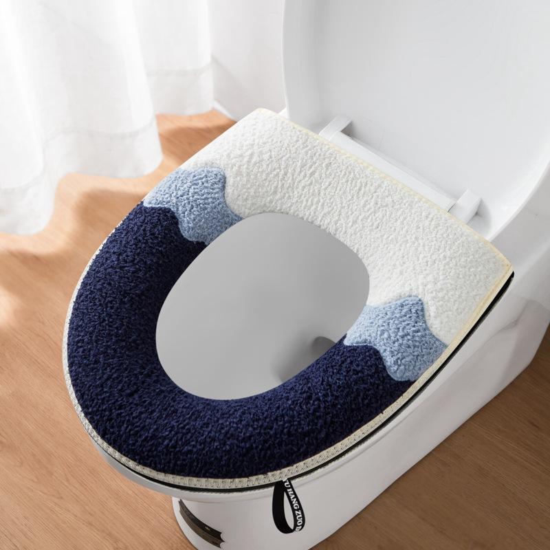 Color matching zipper toilet seat cartoon toilet seat cover
Color matching zipper toilet seat cartoon toilet seat cover