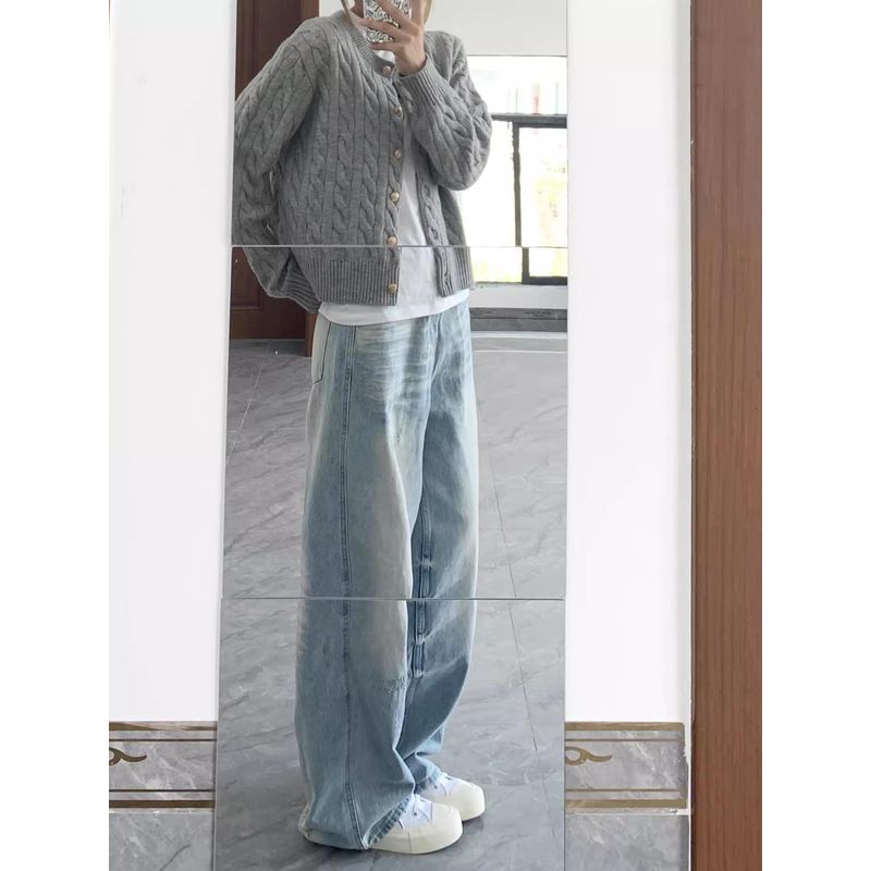 Серый кардиган крупной вязки на весну и осень Gray XL(Suggested 57.50 kg-65.00 kg)
Серый кардиган крупной вязки на весну и осень Gray XL(Suggested 57.50 kg-65.00 kg)