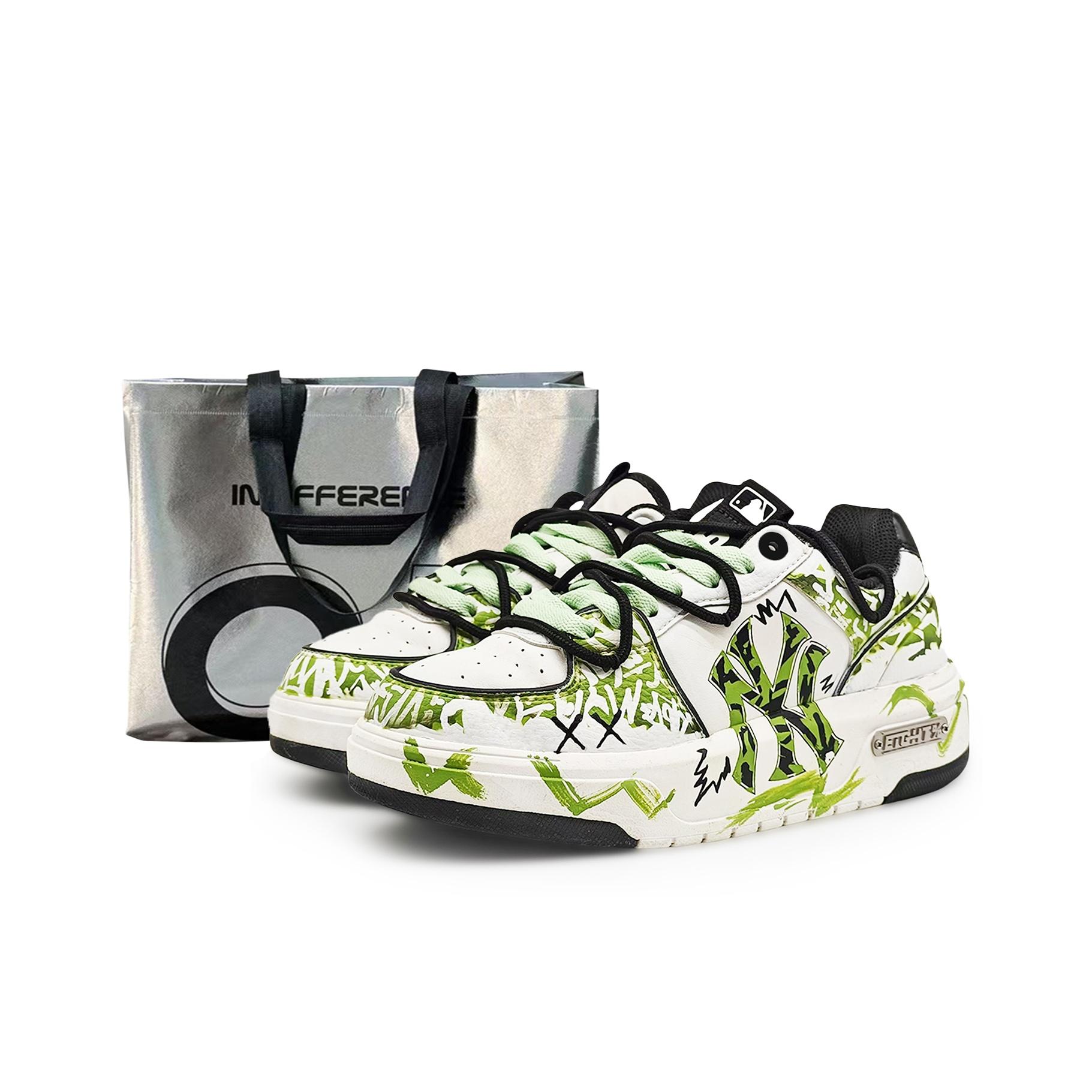 MLB Chunky Liner Abrasion Resistant Low top Skateboard Shoes Unisex White Green 3ASXCA12N-50WHS(Team486-2 S) 45
MLB Chunky Liner Abrasion Resistant Low top Skateboard Shoes Unisex White Green 3ASXCA12N-50WHS(Team486-2 S) 45