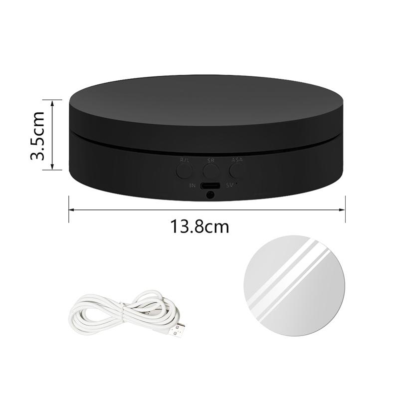 3 Speeds Electric Rotating Display Stand 360 Degree Turntable Holder Battery/Usb Power For Photography Products And Shows black
3 Speeds Electric Rotating Display Stand 360 Degree Turntable Holder Battery/Usb Power For Photography Products And Shows black
