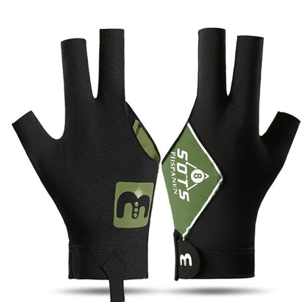 Эластичная бильярдная перчатка для левой руки, тренировочная перчатка для бильярда, перчатка на три пальца, фитнес-аксессуары зелёный
Эластичная бильярдная перчатка для левой руки, тренировочная перчатка для бильярда, перчатка на три пальца, фитнес-аксессуары зелёный