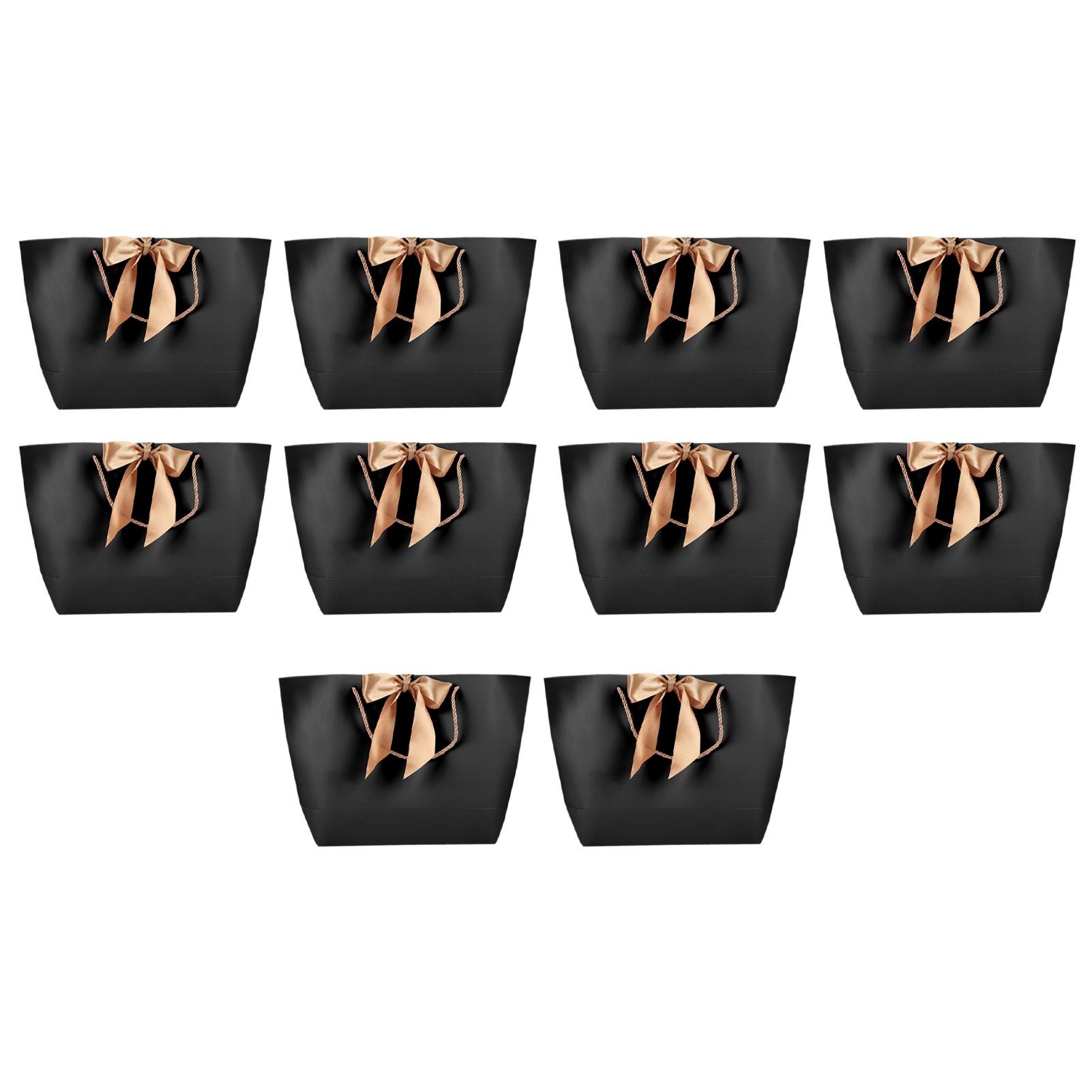 10 шт. черные бумажные сувенирные подарочные пакеты для одежды, косметики, бутика, упаковочные пакеты с золотой ручкой 5#
10 шт. черные бумажные сувенирные подарочные пакеты для одежды, косметики, бутика, упаковочные пакеты с золотой ручкой 5#