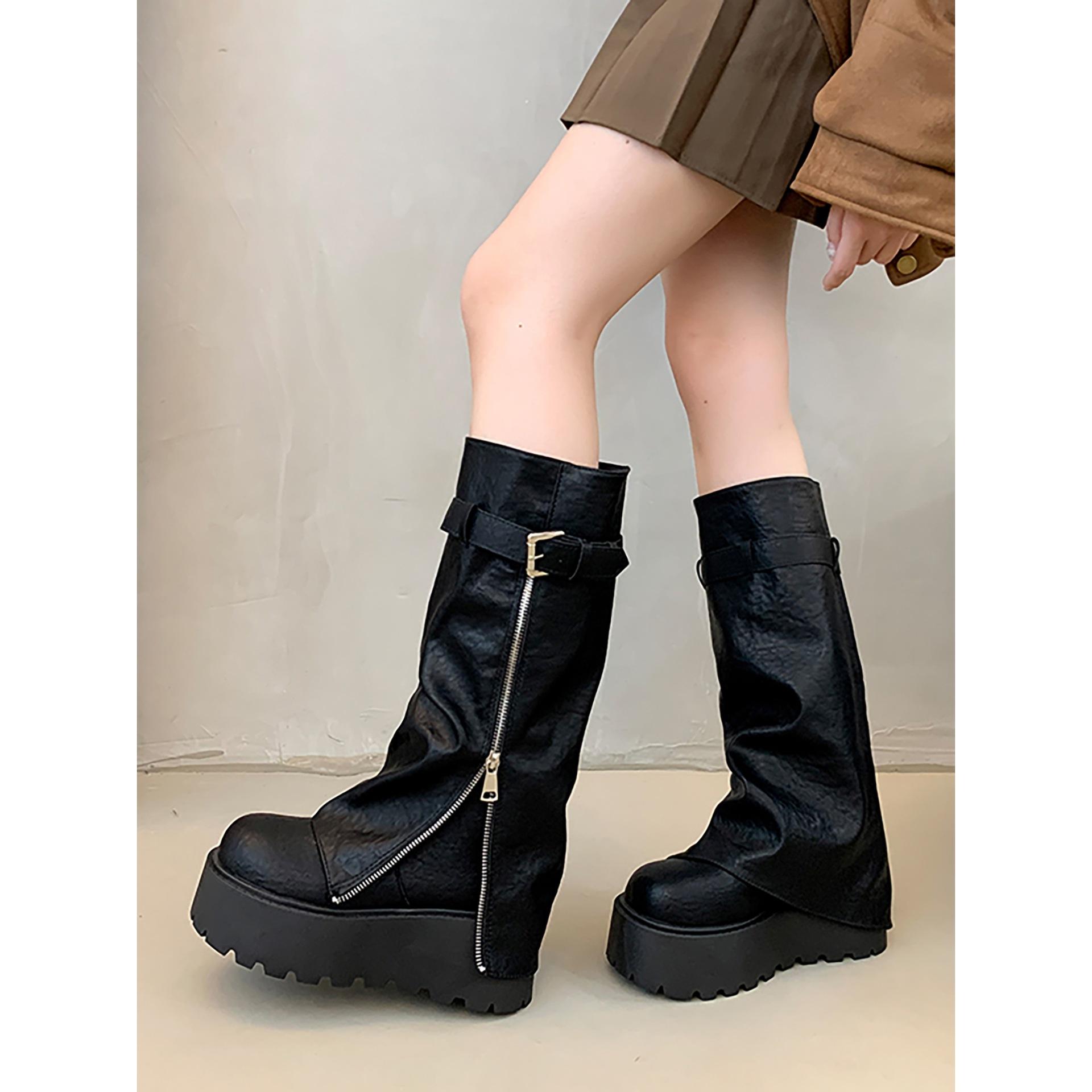 Black Vintage British Platform Boots Long Boots Autumn Height Increasing Skinny Maillard Pant Pants Boots 39 коричневий
Black Vintage British Platform Boots Long Boots Autumn Height Increasing Skinny Maillard Pant Pants Boots 39 коричневий
