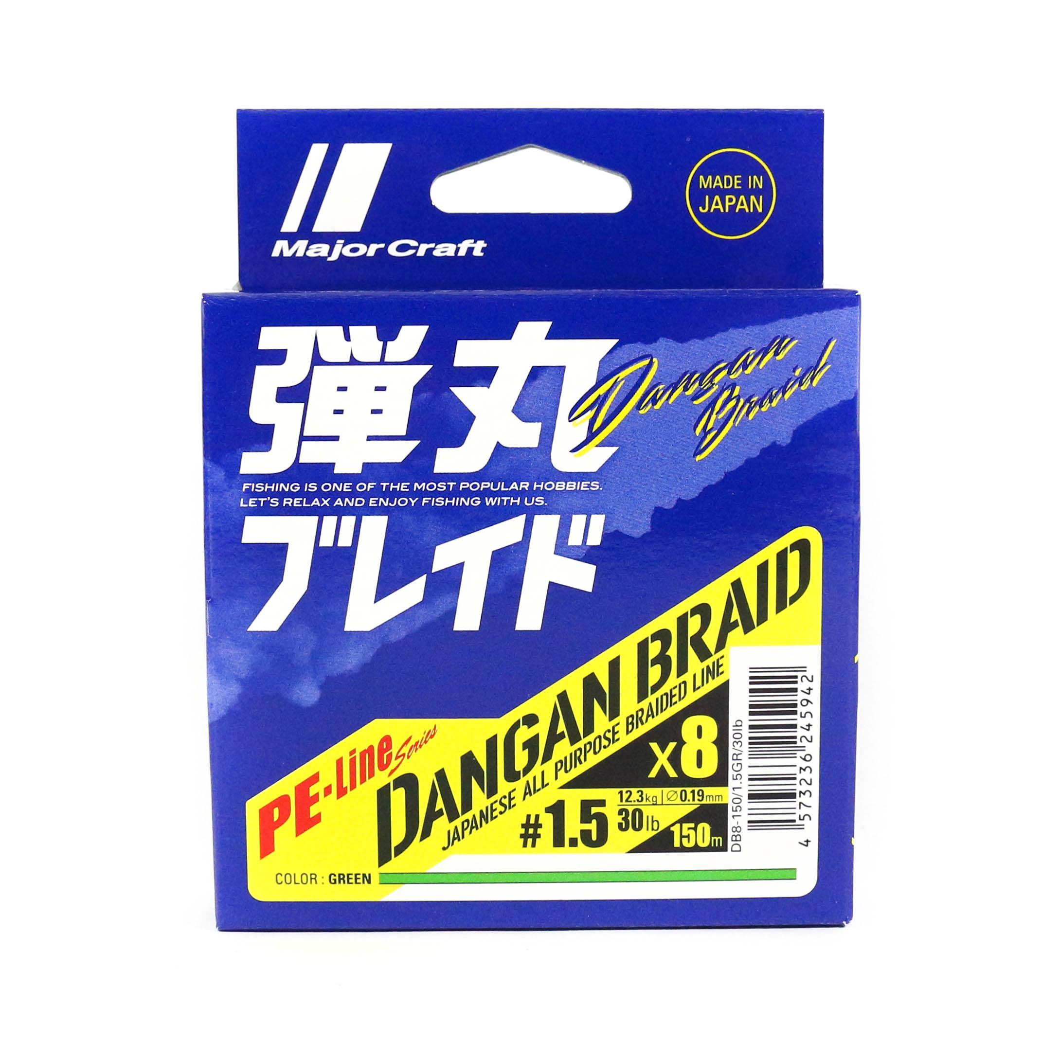 Плетеная леска Major Craft Dangan X8, 150 м, полиэтилен 1,5, зеленая DB8-150/1,5GR/30 фунтов 5942
Плетеная леска Major Craft Dangan X8, 150 м, полиэтилен 1,5, зеленая DB8-150/1,5GR/30 фунтов 5942