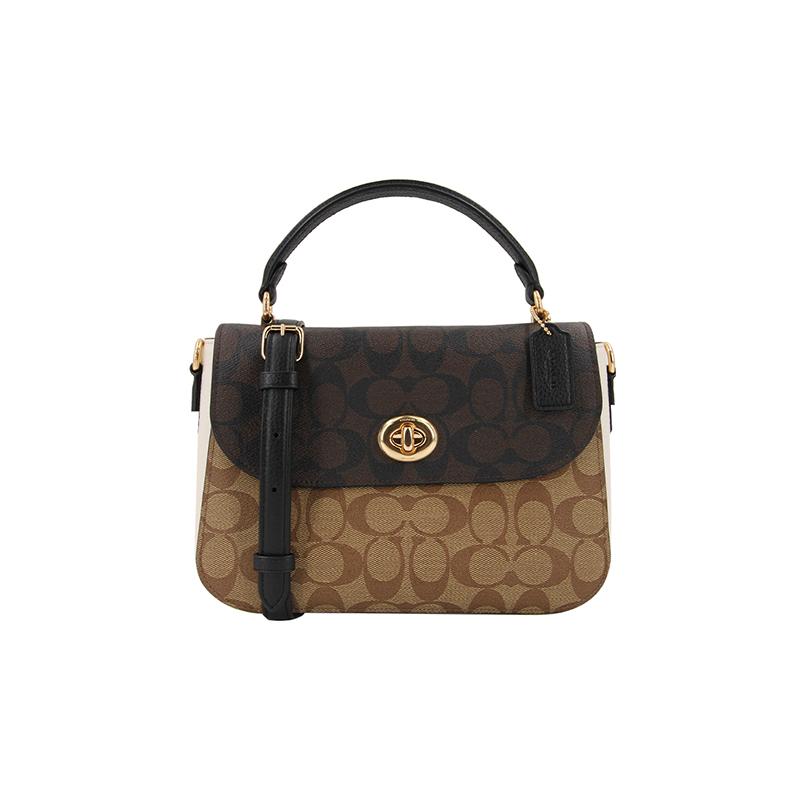 COACH handbag Marlie 24 Color-blocked Knob Flap Presbyopia Canvas with Leather Small Square Bag Cambridge Bag Hand Crossbody Bag Medium Women s Black чорний
COACH handbag Marlie 24 Color-blocked Knob Flap Presbyopia Canvas with Leather Small Square Bag Cambridge Bag Hand Crossbody Bag Medium Women s Black чорний