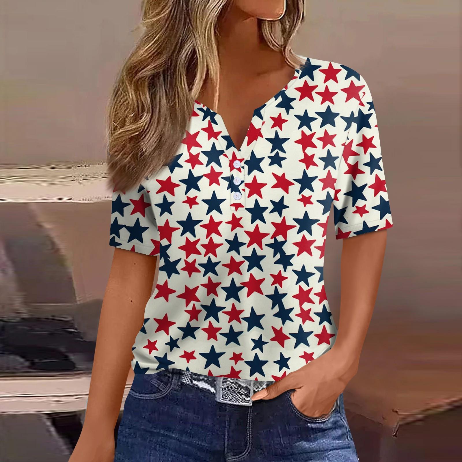 Жен. Футболка Футболка С принтом Пуговицы С короткими рукавами Повседневные Выходные Мода Классический V-образный вырез Обычный Верх L
Жен. Футболка Футболка С принтом Пуговицы С короткими рукавами Повседневные Выходные Мода Классический V-образный вырез Обычный Верх L