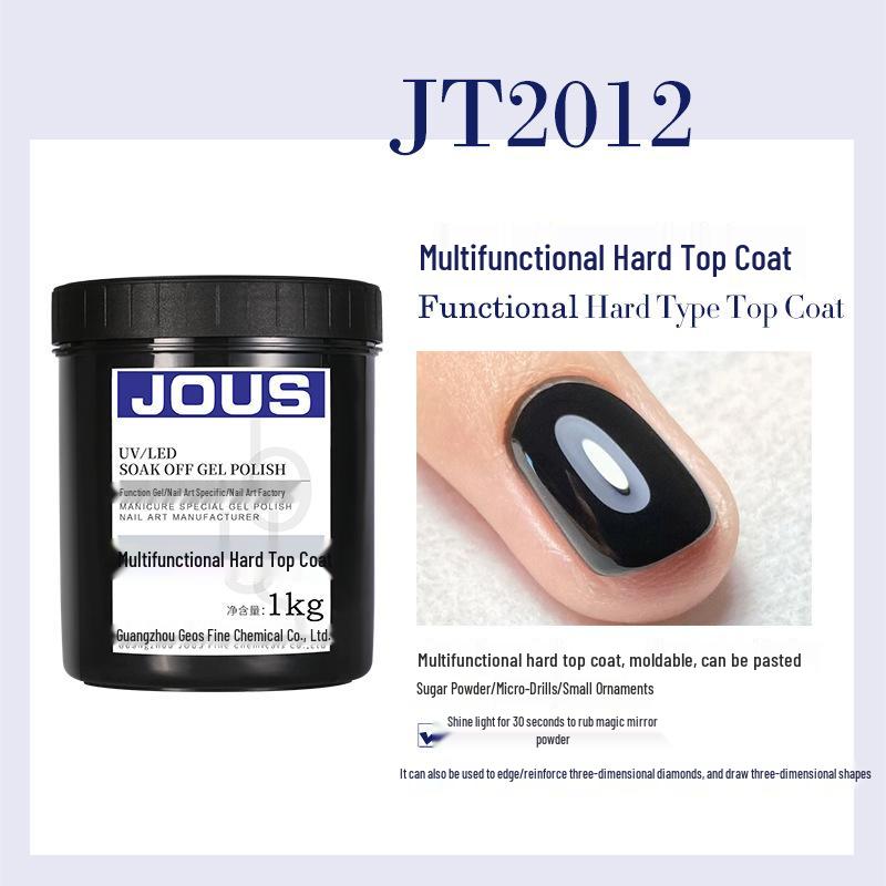 JOUS Hard Gel Top Coat for Nail Art - Strong Adhesion for Rhinestones & Gems, Ideal for Salons, 1kg Pack
JOUS Hard Gel Top Coat for Nail Art - Strong Adhesion for Rhinestones & Gems, Ideal for Salons, 1kg Pack