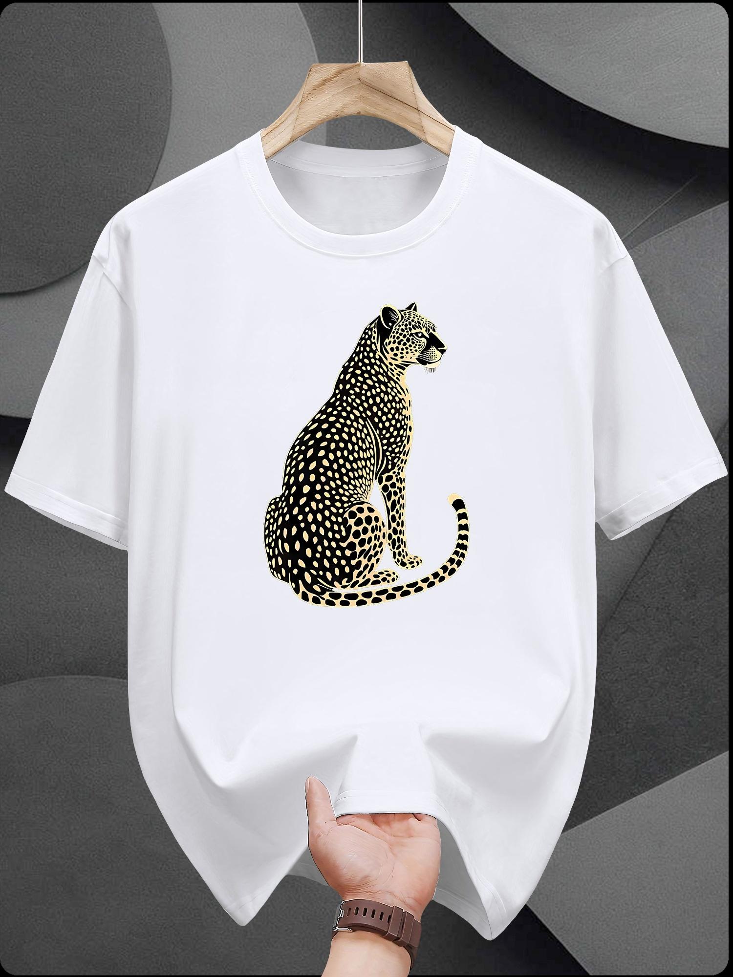 Casual Short Sleeve T-shirt with Leopard Print Tiger Design - Breathable Summer Tee XL
Casual Short Sleeve T-shirt with Leopard Print Tiger Design - Breathable Summer Tee XL