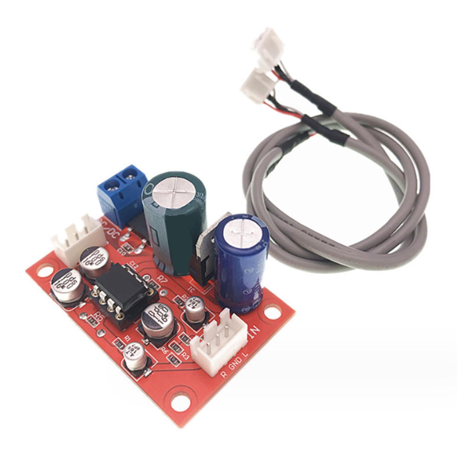 NE5532 Плата підсилювача Clear Strong Sound Output Модуль попереднього підсилювача Плата звукової лупи DC 9v‑24v
NE5532 Плата підсилювача Clear Strong Sound Output Модуль попереднього підсилювача Плата звукової лупи DC 9v‑24v