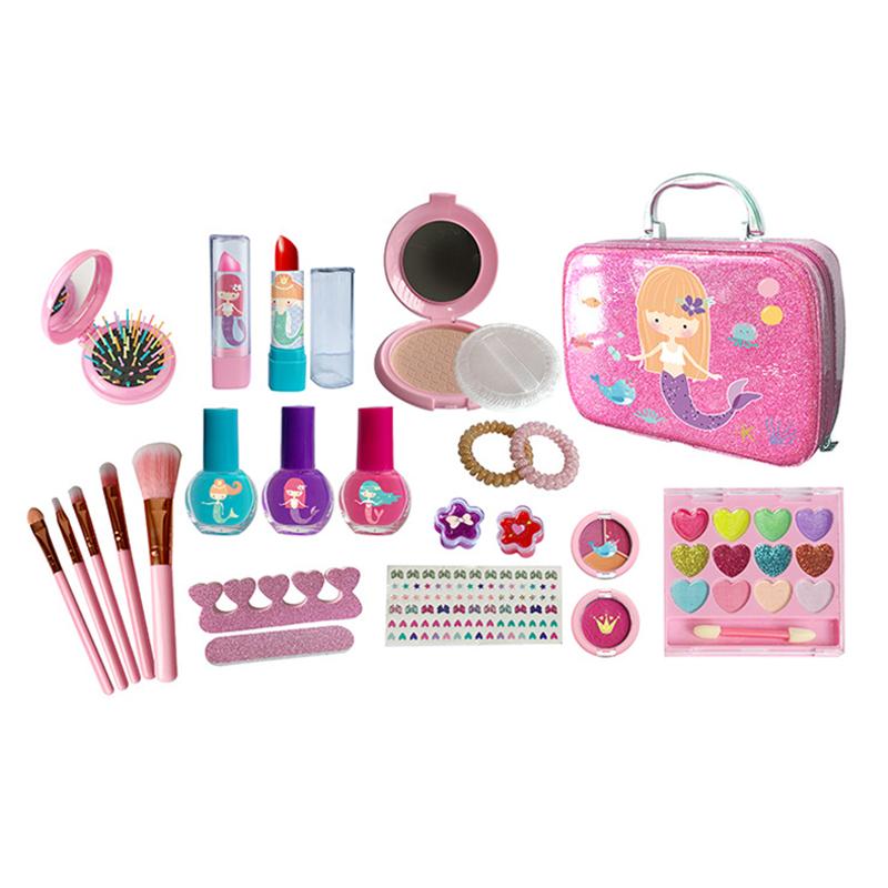 Kids Makeup Set Washable Residue Free Complete Mild Cosmetics Tool Kits with Lipstick Eyeshadow for
Kids Makeup Set Washable Residue Free Complete Mild Cosmetics Tool Kits with Lipstick Eyeshadow for
