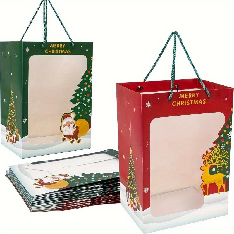 6pcs, Christmas Tote Gift Bag Window & Handles - Large Reindeer Themed Paper Bags for Christmas, Wedding, Birthday & Holiday Parties Pack of 6
6pcs, Christmas Tote Gift Bag Window & Handles - Large Reindeer Themed Paper Bags for Christmas, Wedding, Birthday & Holiday Parties Pack of 6
