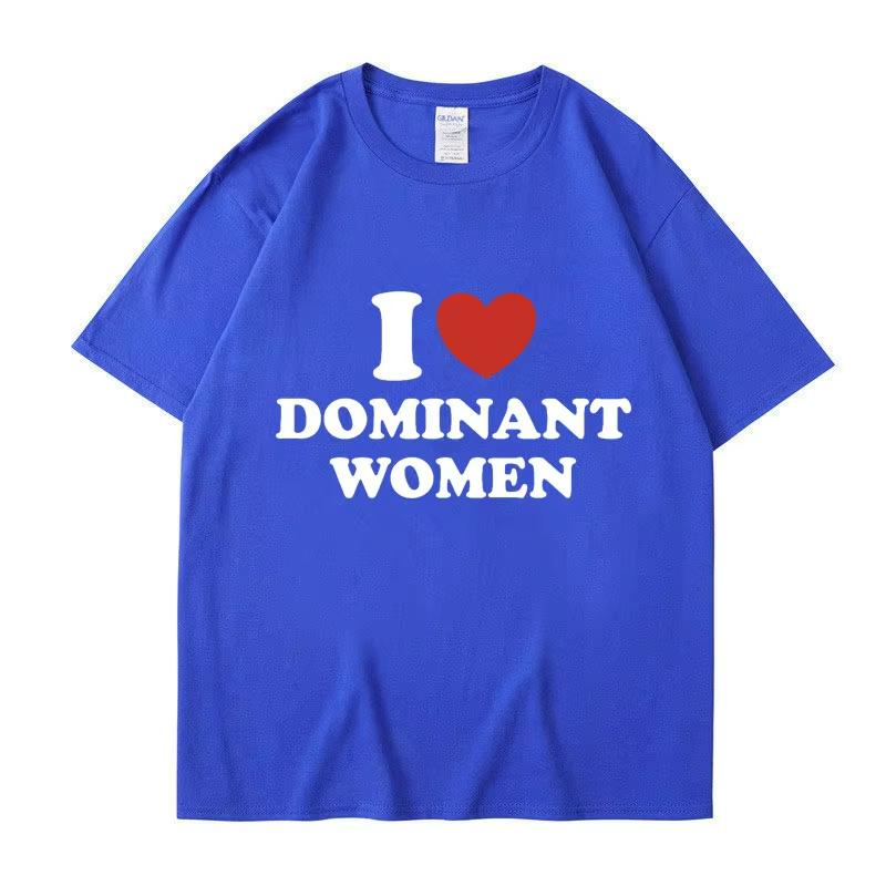 I Love Dominant Women Graphic Print T Shirt Funny Summer Personality Short Sleeve Fashion Cotton T Shirts Streetwear 5XL різнокольоровий
I Love Dominant Women Graphic Print T Shirt Funny Summer Personality Short Sleeve Fashion Cotton T Shirts Streetwear 5XL різнокольоровий