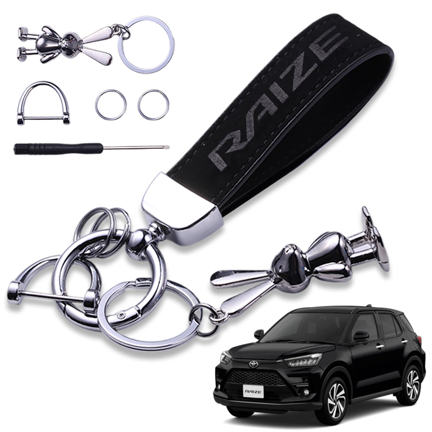 YUYUWA Genuine Leather Suede Car Key Ring, Key Chain, Exclusive Logo Car Key, Cute
YUYUWA Genuine Leather Suede Car Key Ring, Key Chain, Exclusive Logo Car Key, Cute