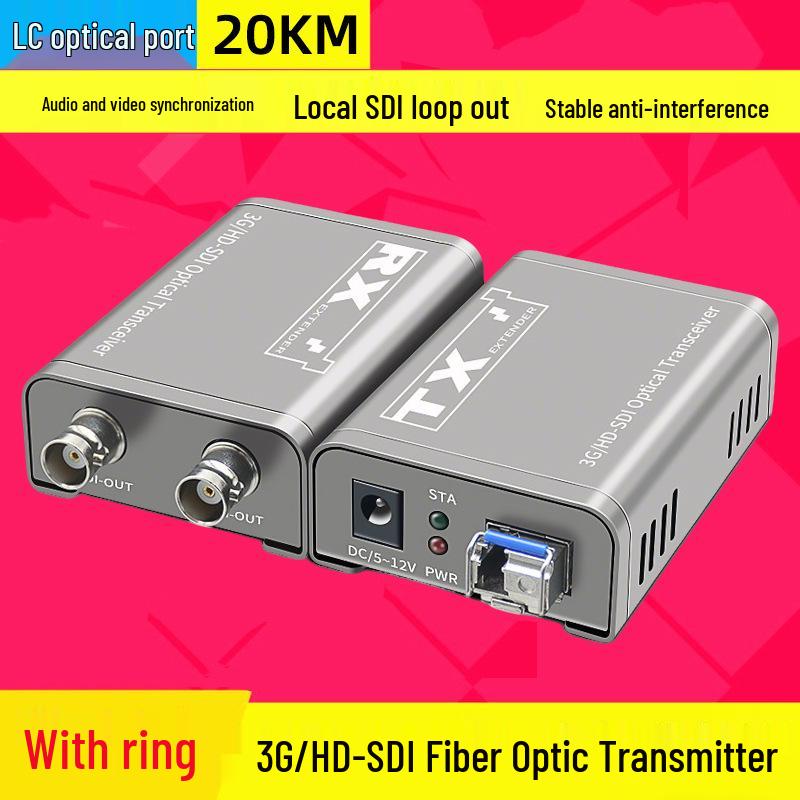3G/HD SDI Fiber Extender with Local Loop Out - 20KM, 1080p Uncompressed, Dual Output Optical Transceiver.
3G/HD SDI Fiber Extender with Local Loop Out - 20KM, 1080p Uncompressed, Dual Output Optical Transceiver.