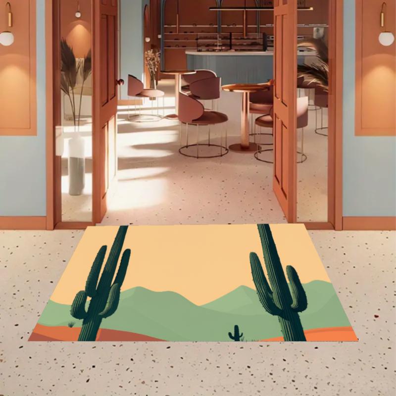 Desert Cactus Rug Boho Geometric Living Room Rug Entryway Doormat Non Slip Soft Easy Clean Durable Western Home Decor Carpet 40X60cm
Desert Cactus Rug Boho Geometric Living Room Rug Entryway Doormat Non Slip Soft Easy Clean Durable Western Home Decor Carpet 40X60cm