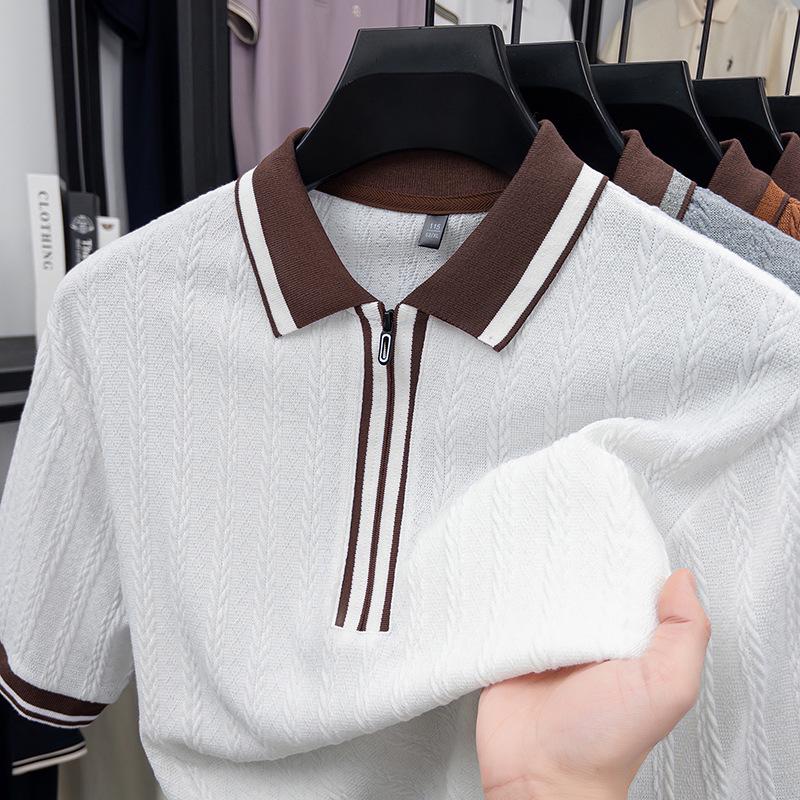 Men s Striped Knit Polo Shirt - Short-Sleeve, Collared, Half-Zip, Textured & Breathable M білий
Men s Striped Knit Polo Shirt - Short-Sleeve, Collared, Half-Zip, Textured & Breathable M білий