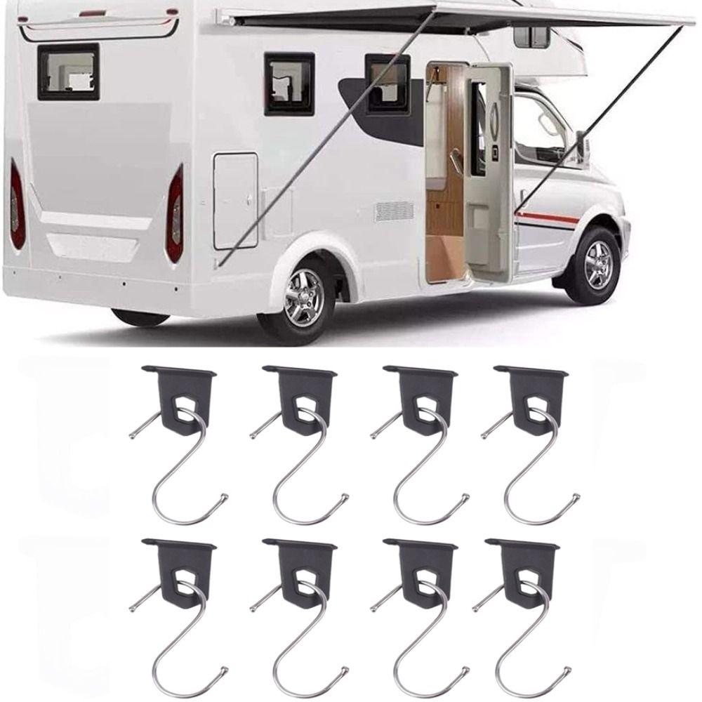 8Pcs Black/White/Grey S-shaped Camping Awning Hooks Portable Camping Awning Hooks Camping Parties Black-One Hole
8Pcs Black/White/Grey S-shaped Camping Awning Hooks Portable Camping Awning Hooks Camping Parties Black-One Hole