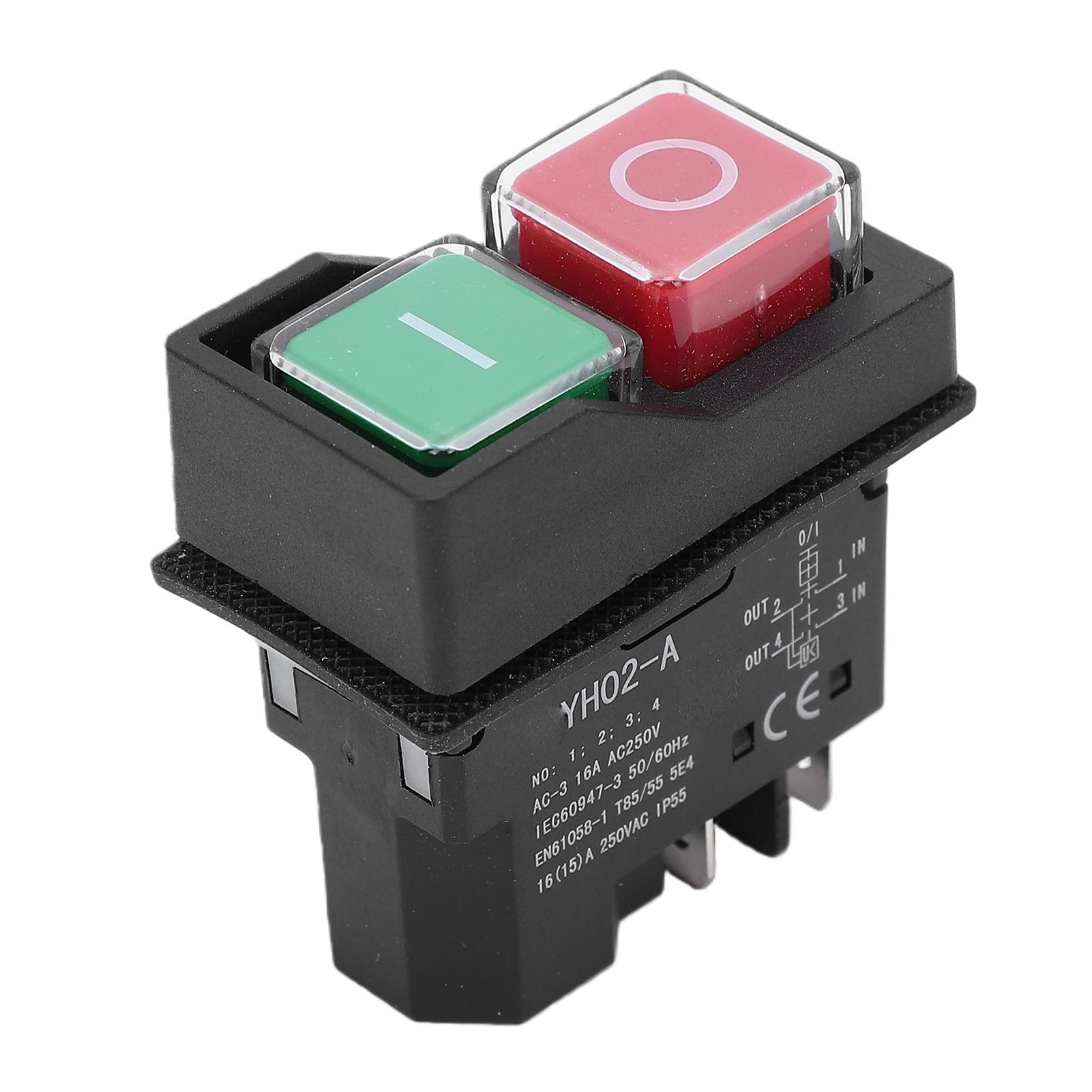 Electromagnetic Push Button Switch 16A 4 Pin Water Proof Emergency Stop Push Button Switch for Electrical Panel Power
Electromagnetic Push Button Switch 16A 4 Pin Water Proof Emergency Stop Push Button Switch for Electrical Panel Power