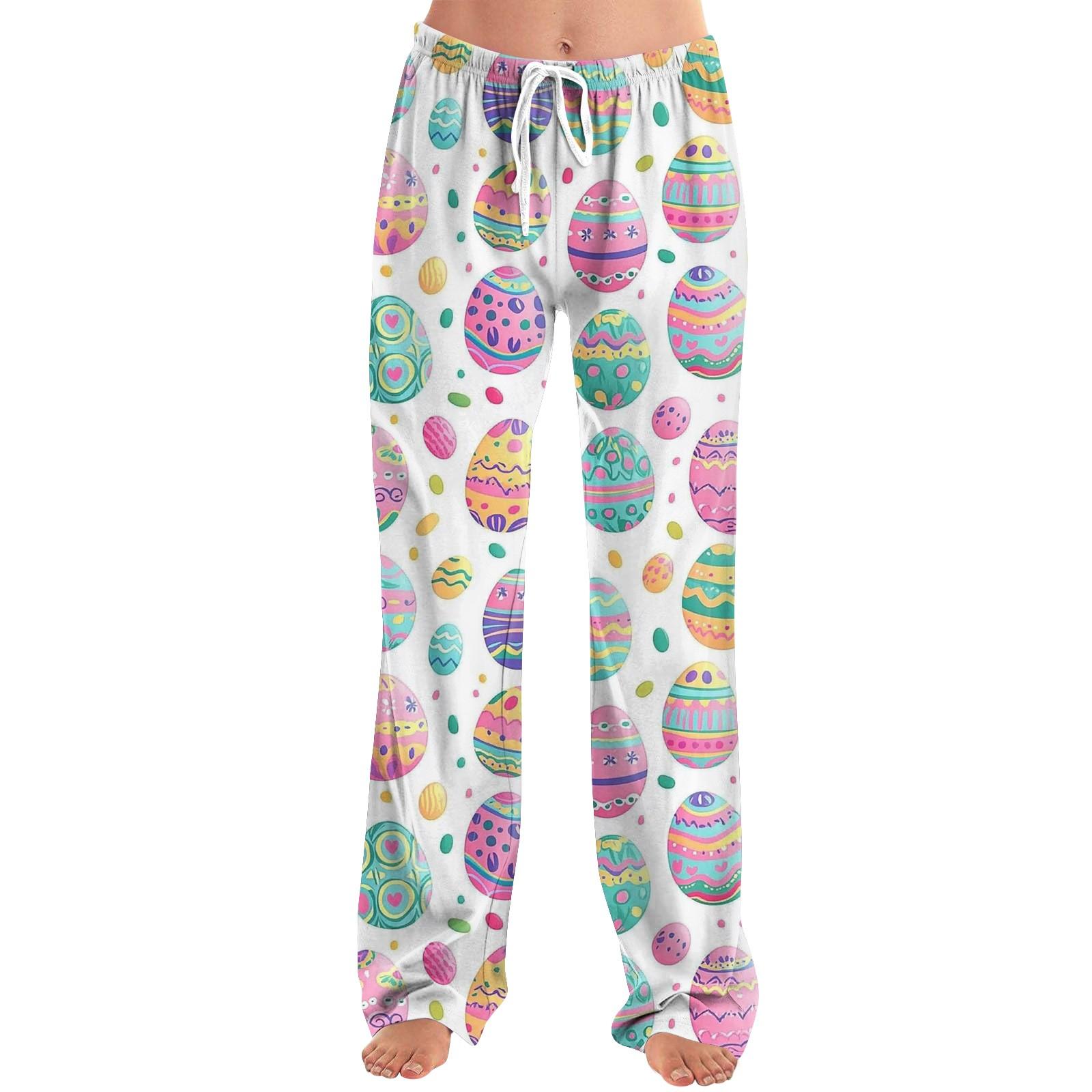 Жіночі піжамні штани, одяг для сну, повсякденні штани на шнурках, еластичні пояси, зручні прямі вільні штани для йоги, Великдень S
Жіночі піжамні штани, одяг для сну, повсякденні штани на шнурках, еластичні пояси, зручні прямі вільні штани для йоги, Великдень S