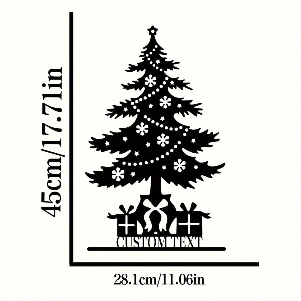 Metal Black Christmas Tree Wall Decor, Customizable Art Sculpture for Indoor Outdoor TY0935
Metal Black Christmas Tree Wall Decor, Customizable Art Sculpture for Indoor Outdoor TY0935