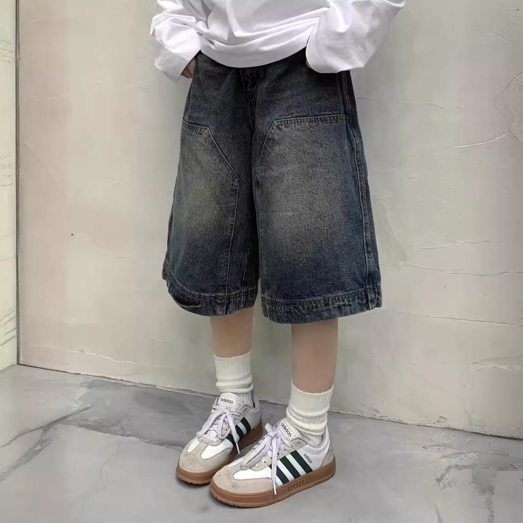 Unisex American Retro Loose Wide Leg Washed Jeans - Summer Straight-Leg Cropped Pants M темно-синий
Unisex American Retro Loose Wide Leg Washed Jeans - Summer Straight-Leg Cropped Pants M темно-синий