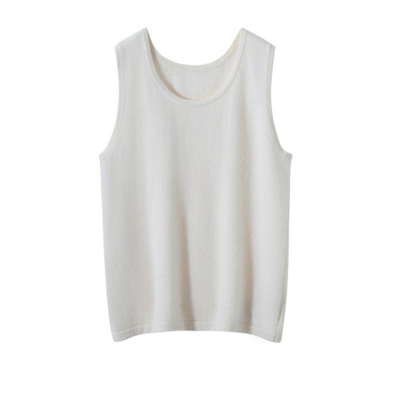 Женская кашемировая вязаная майка без рукавов с U-образным вырезом Large
Женская кашемировая вязаная майка без рукавов с U-образным вырезом Large