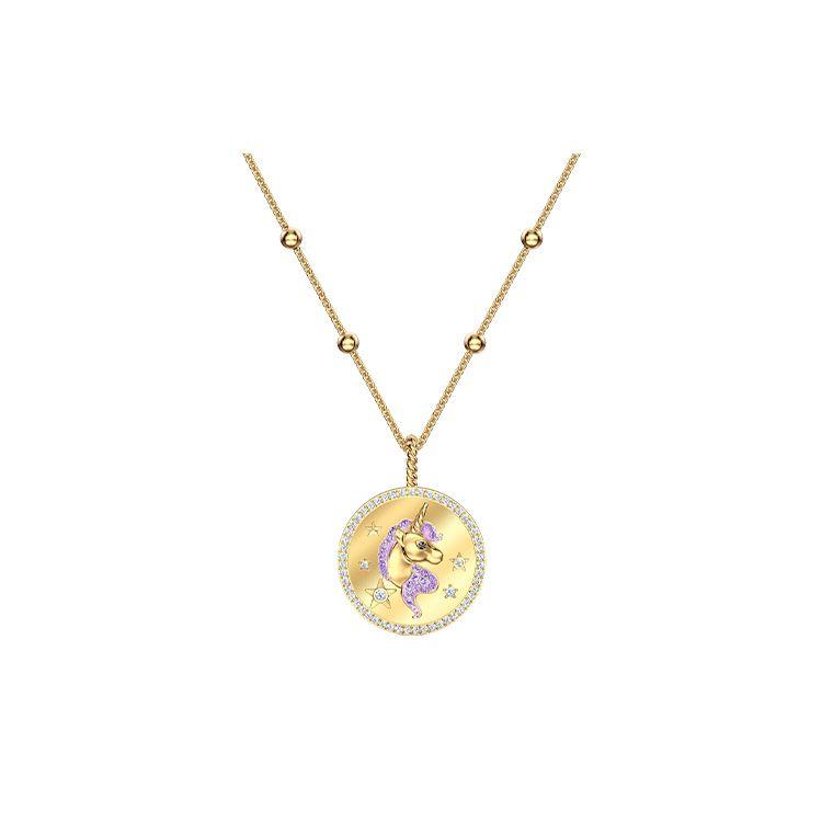 Swarovski Unicorn Disc Necklace Medium Women necklace Gold Purple 5566747 Box (Random Color)
Swarovski Unicorn Disc Necklace Medium Women necklace Gold Purple 5566747 Box (Random Color)