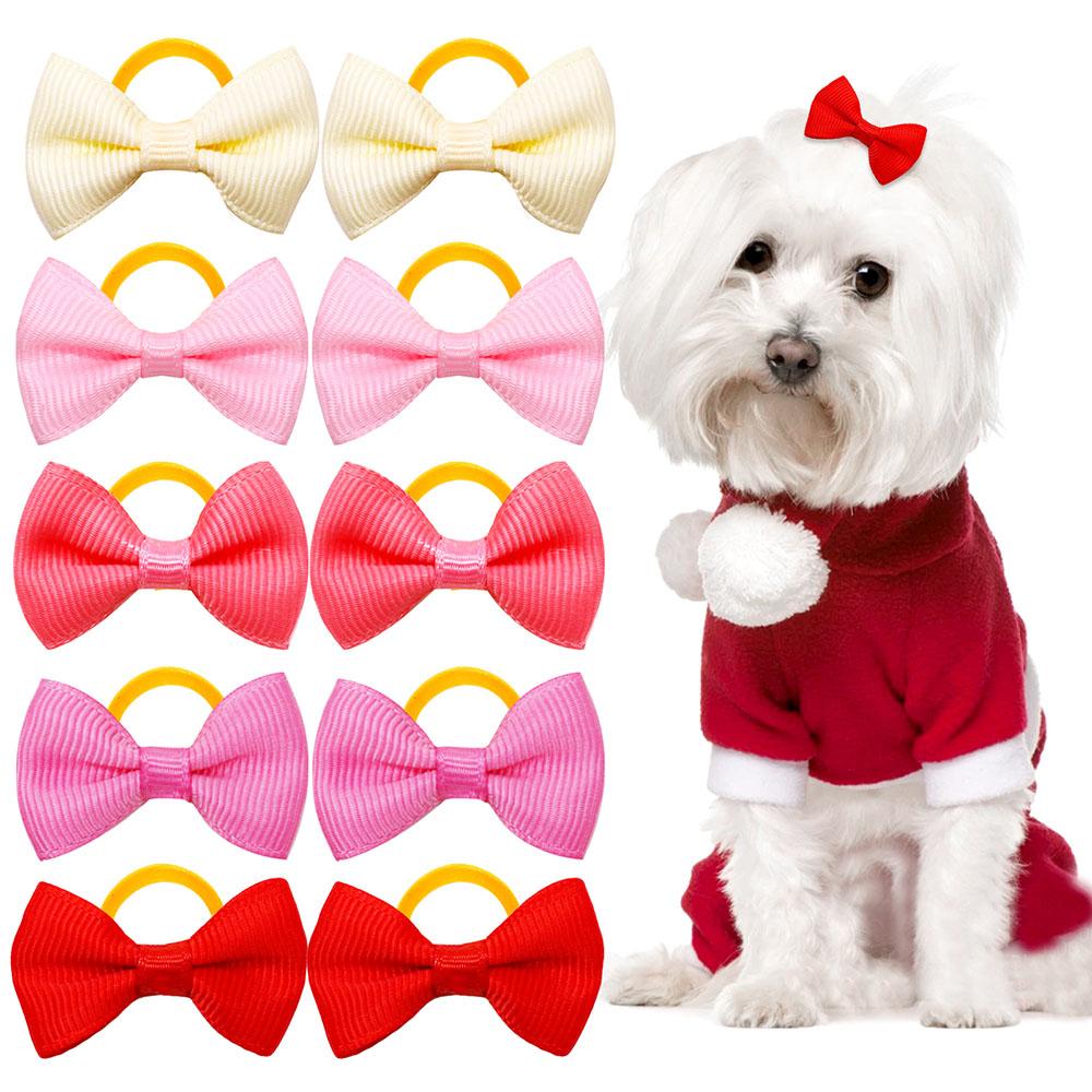 10/30/50PCS Small Dog Bows With Rubber Bands Handmade Puppy Bows Hair Accessories Pet Dogs Bowknots Pet Supplies For Dogs 10PCS
10/30/50PCS Small Dog Bows With Rubber Bands Handmade Puppy Bows Hair Accessories Pet Dogs Bowknots Pet Supplies For Dogs 10PCS
