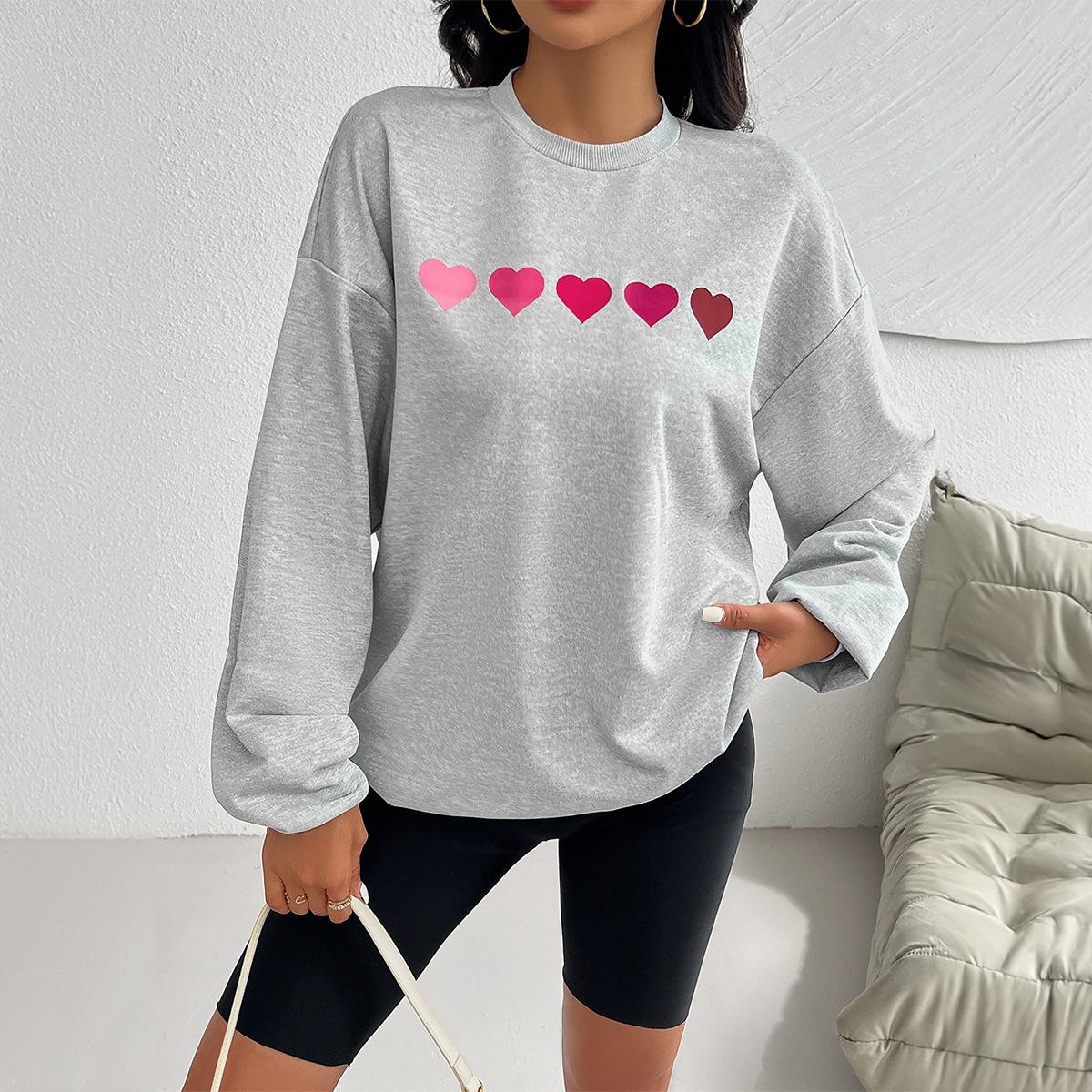 Women s Autumn and Winter Knitwear Casual Loose Printed Long Sleeve Sweatshirt L світло-сірого кольору
Women s Autumn and Winter Knitwear Casual Loose Printed Long Sleeve Sweatshirt L світло-сірого кольору