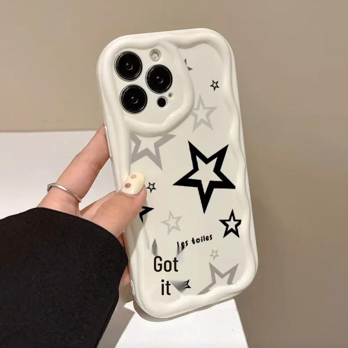 iPhone 15 Pro Max Silicone Case: Black/Gray Star Design, Full Coverage for iPhone 12/13/14/16, XR-Compatible. 12
iPhone 15 Pro Max Silicone Case: Black/Gray Star Design, Full Coverage for iPhone 12/13/14/16, XR-Compatible. 12