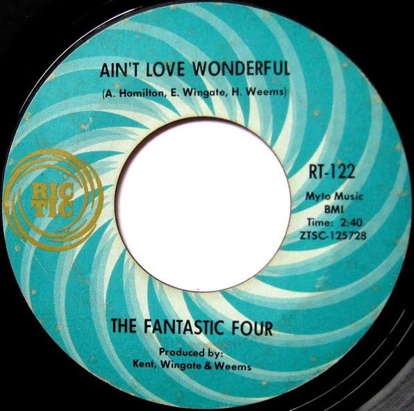 7inch Record FANTASTIC FOUR - Ain t Love Wonderful / The Whole Wo RT122 Ric-Tic Records 1967 US Soul/Funk Used
7inch Record FANTASTIC FOUR - Ain t Love Wonderful / The Whole Wo RT122 Ric-Tic Records 1967 US Soul/Funk Used