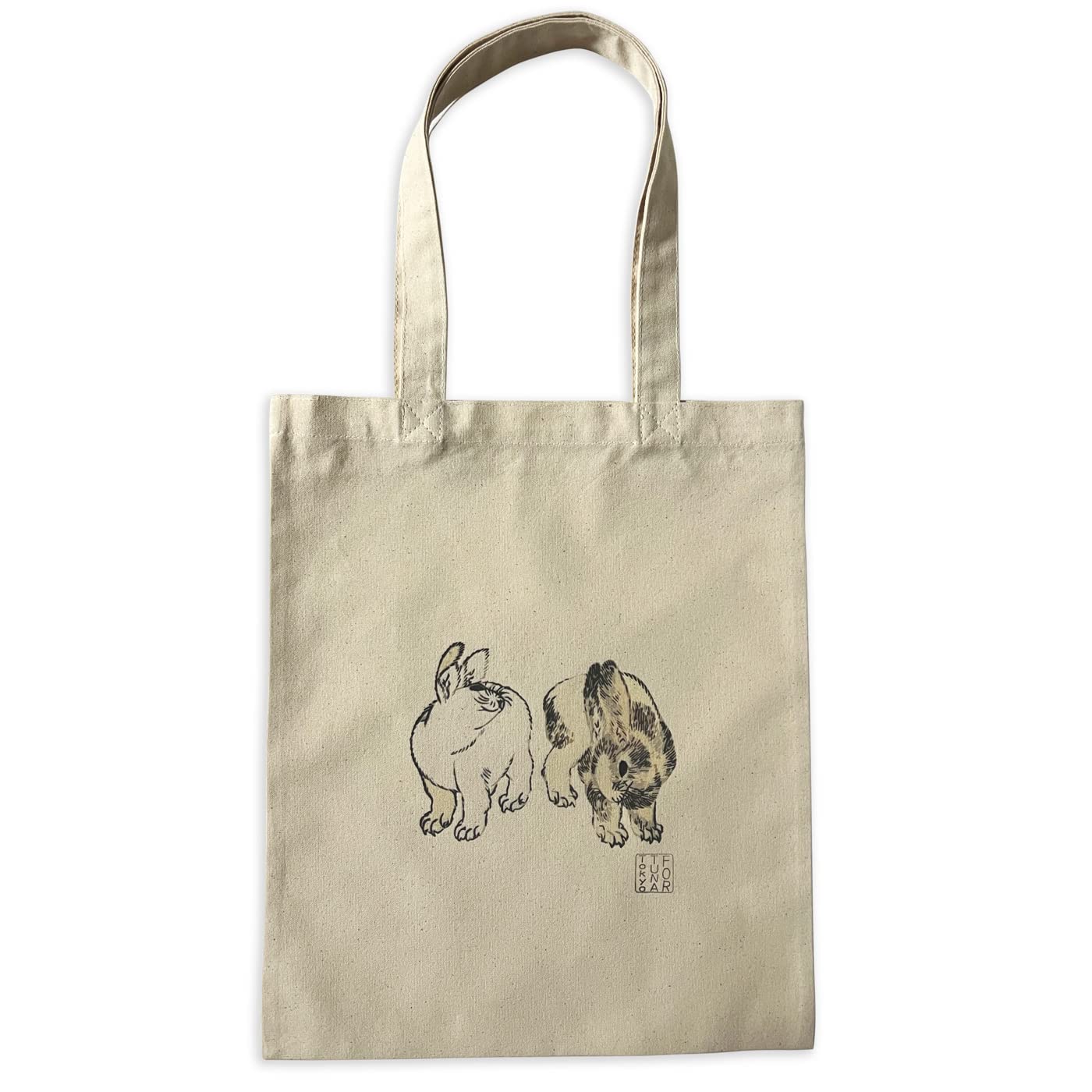 Fortuna Tokyo Tote Bag, Hokusai Ukiyo-e Rabbit Design, Heavyweight Cotton, No Gusset, Women s, FT-TBRABL-M, Natural (Off-White)
Fortuna Tokyo Tote Bag, Hokusai Ukiyo-e Rabbit Design, Heavyweight Cotton, No Gusset, Women s, FT-TBRABL-M, Natural (Off-White)