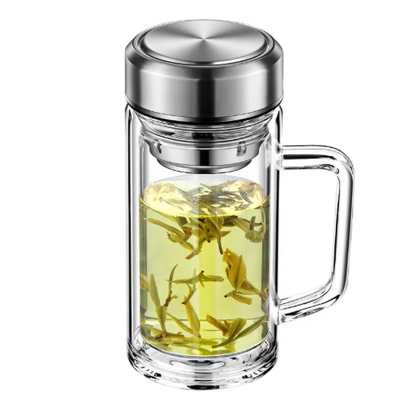 Bo Yi Duo Double Wall Glass Mug with Handle and Lid
Bo Yi Duo Double Wall Glass Mug with Handle and Lid