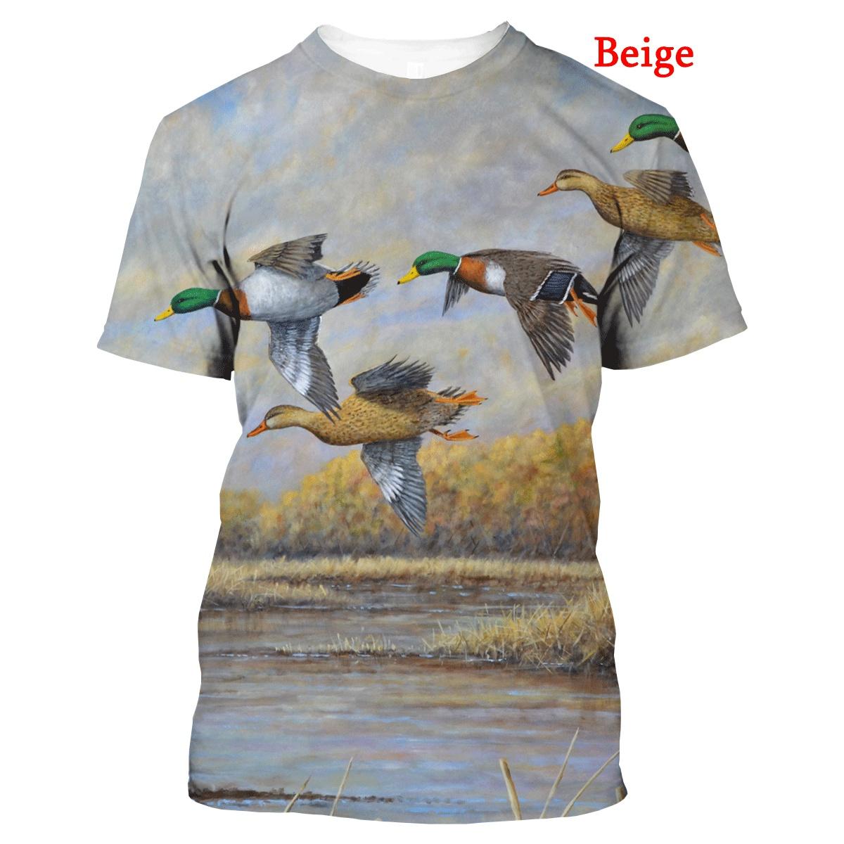 Summer Round Neck 3D Hunting Wild Duck Pattern Print Top Fashionable Casual Short Sleeved Men s T-shirts 6XL
Summer Round Neck 3D Hunting Wild Duck Pattern Print Top Fashionable Casual Short Sleeved Men s T-shirts 6XL