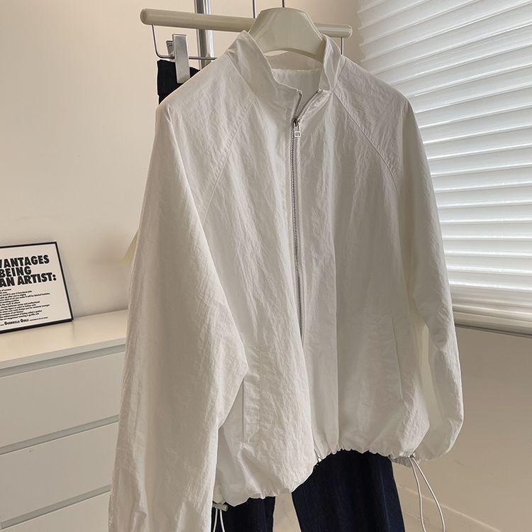 Korean-Style Women s Lightweight Zip-Up Jacket: Slimming, Petite, Spring Sun Protection, Casual Windbreaker with Stand Collar M (recommended for 40-50 kg)
Korean-Style Women s Lightweight Zip-Up Jacket: Slimming, Petite, Spring Sun Protection, Casual Windbreaker with Stand Collar M (recommended for 40-50 kg)