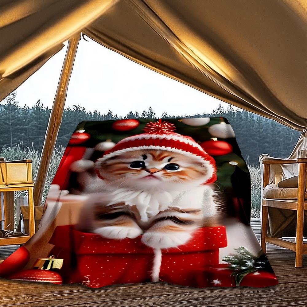 1pc Christmas Cat Outdoor Blanket - Lightweight Flannel Throw For Travel, Camping, Livingroom, Couch, Chair yy251114205 75x90cm
1pc Christmas Cat Outdoor Blanket - Lightweight Flannel Throw For Travel, Camping, Livingroom, Couch, Chair yy251114205 75x90cm