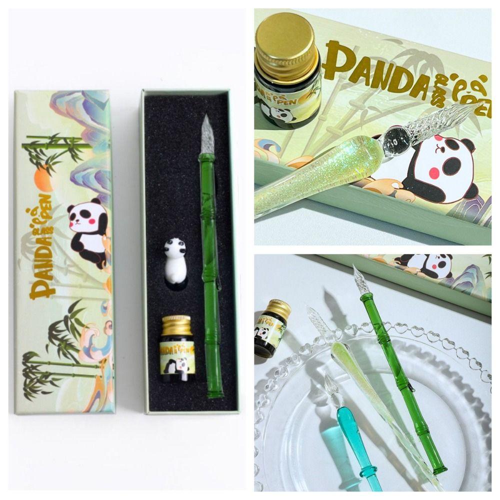 Китайская шикарная стеклянная ручка серии Panda, канцелярские украшения, ручка для каллиграфии с кристаллами, женская ручка
Китайская шикарная стеклянная ручка серии Panda, канцелярские украшения, ручка для каллиграфии с кристаллами, женская ручка