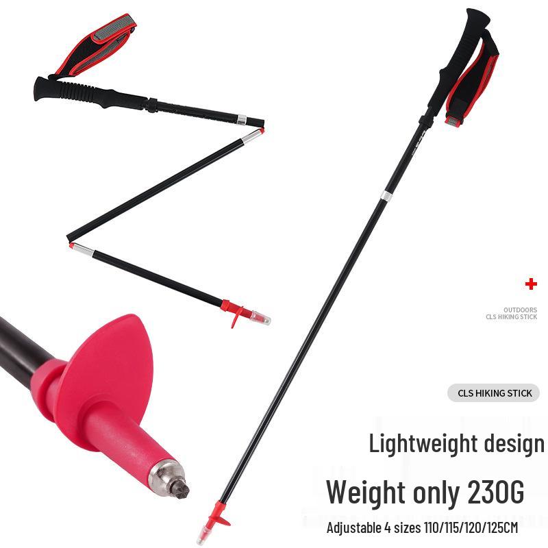 Ultra-Light 7075 Aluminum Adjustable Trekking Poles - Four-Section Telescopic Folding Hiking Sticks червоний
Ultra-Light 7075 Aluminum Adjustable Trekking Poles - Four-Section Telescopic Folding Hiking Sticks червоний