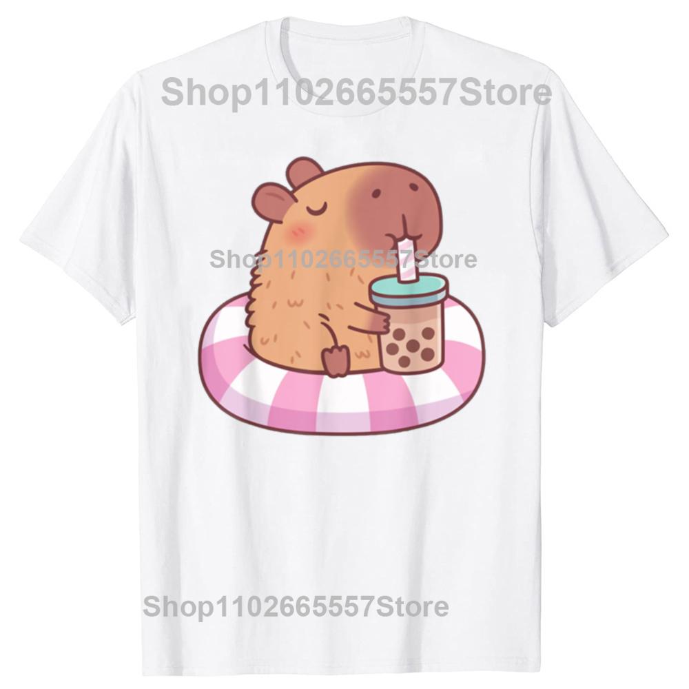Funny Cute Capybara On Pool Float Drinking Bubble Tshirts Unisex Womens Fashion Casual Tshirt 100 Cotton Loose Oversized T Shirt S
Funny Cute Capybara On Pool Float Drinking Bubble Tshirts Unisex Womens Fashion Casual Tshirt 100 Cotton Loose Oversized T Shirt S