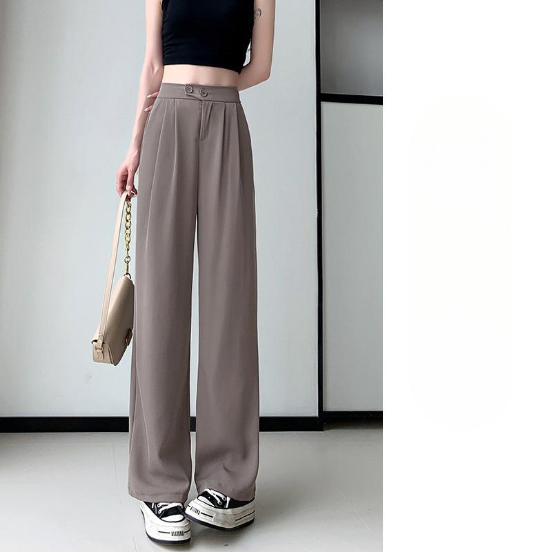 Wide-leg Pants for Summer Women s Thin Suit Pants Draped Pants High Waist Small Narrow Version Straight Pants for Women s Summer XXL
Wide-leg Pants for Summer Women s Thin Suit Pants Draped Pants High Waist Small Narrow Version Straight Pants for Women s Summer XXL