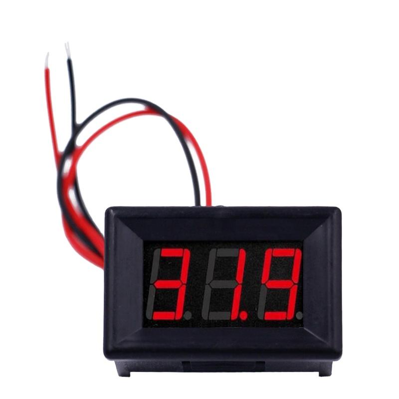 Mini Digital LED Display Voltmeter 3 Bit Voltage Meter Voltage Tester Detector for Car Motorcycle Measuring Instruments чорний
Mini Digital LED Display Voltmeter 3 Bit Voltage Meter Voltage Tester Detector for Car Motorcycle Measuring Instruments чорний