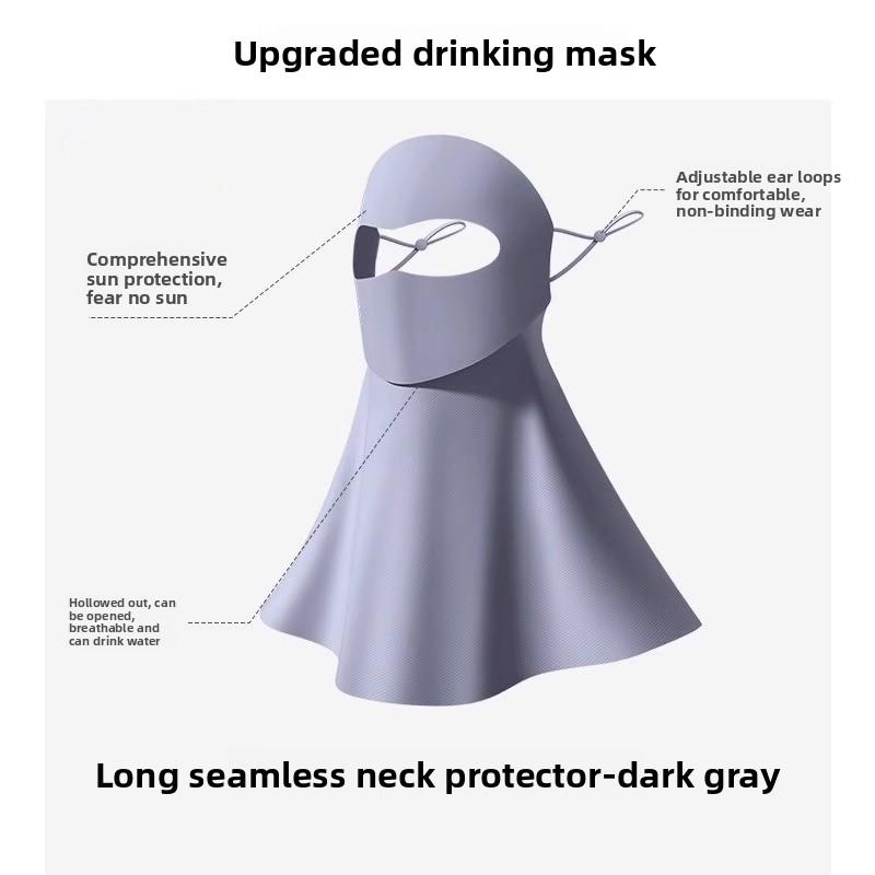 Women Sun Protection Face Mask with Drinking Hole Ice Silk Cooling UV Block Neck Cover for Cycling Outdoor Summer Accessories
Women Sun Protection Face Mask with Drinking Hole Ice Silk Cooling UV Block Neck Cover for Cycling Outdoor Summer Accessories