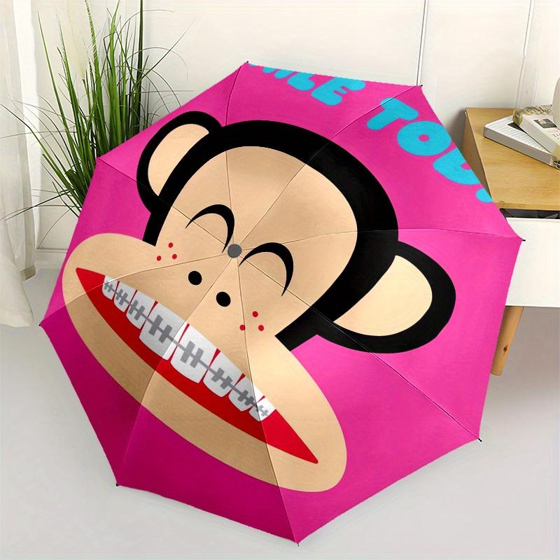 1pc Smile Today Monkey Face Umbrella with Plastic Handle,Suitable for All Seasons Home Travel Outdoor UmbrellaM1175
1pc Smile Today Monkey Face Umbrella with Plastic Handle,Suitable for All Seasons Home Travel Outdoor UmbrellaM1175