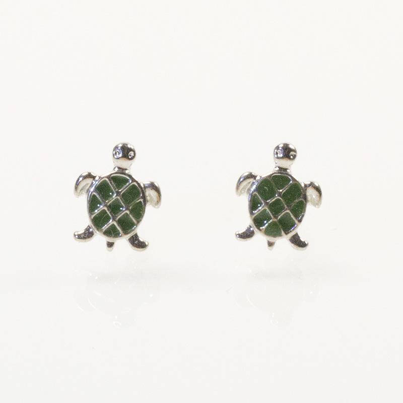 925 Silver Needle Earrings Korean Edition Fashion Cute Animal Turtle Earrings Male and Female Couple Earrings срібний
925 Silver Needle Earrings Korean Edition Fashion Cute Animal Turtle Earrings Male and Female Couple Earrings срібний