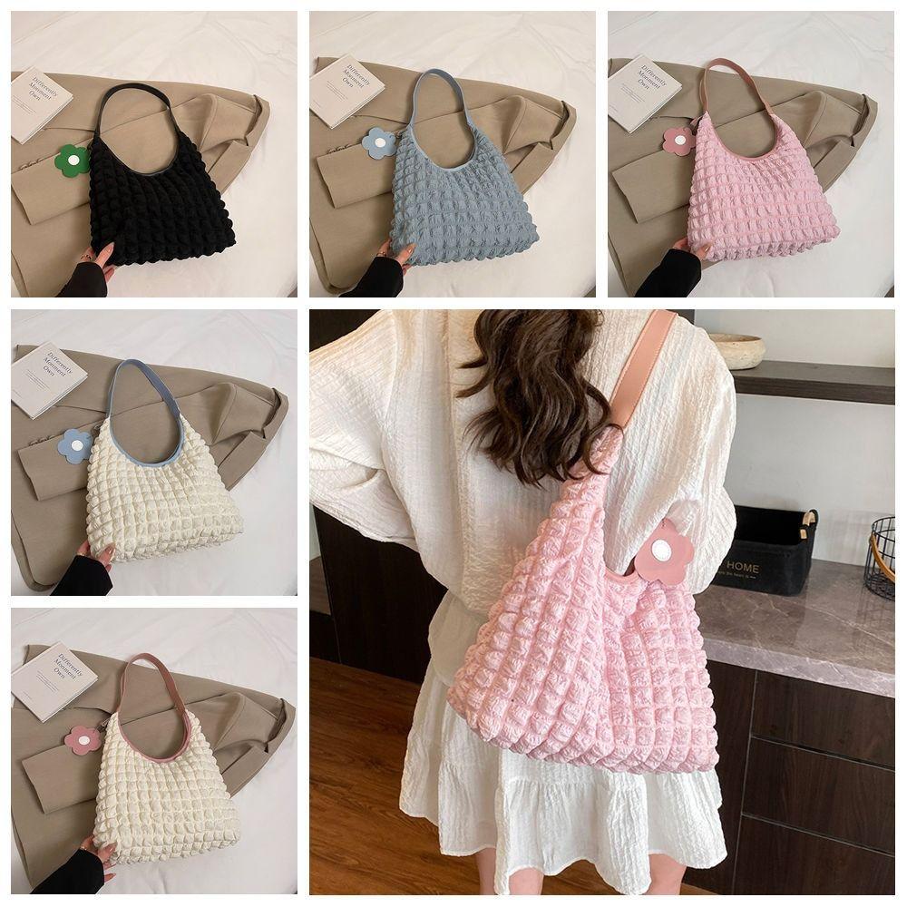 Underarm Bag Light Weight Tote Bag Plaid Fold Cloud Bag Pleated Bubble Shoulder Bag Office Worker синій
Underarm Bag Light Weight Tote Bag Plaid Fold Cloud Bag Pleated Bubble Shoulder Bag Office Worker синій
