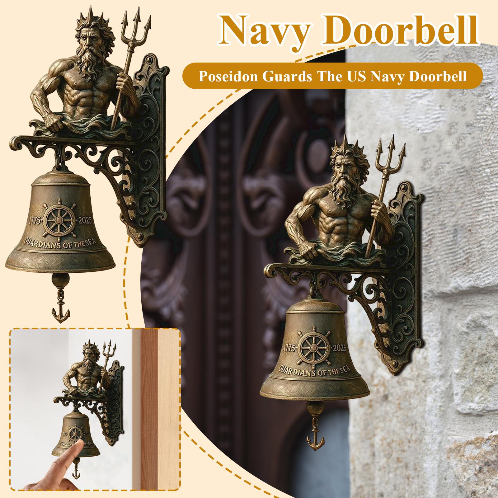 Посейдон охраняет дверной звонок ВМС США One Size
Посейдон охраняет дверной звонок ВМС США One Size