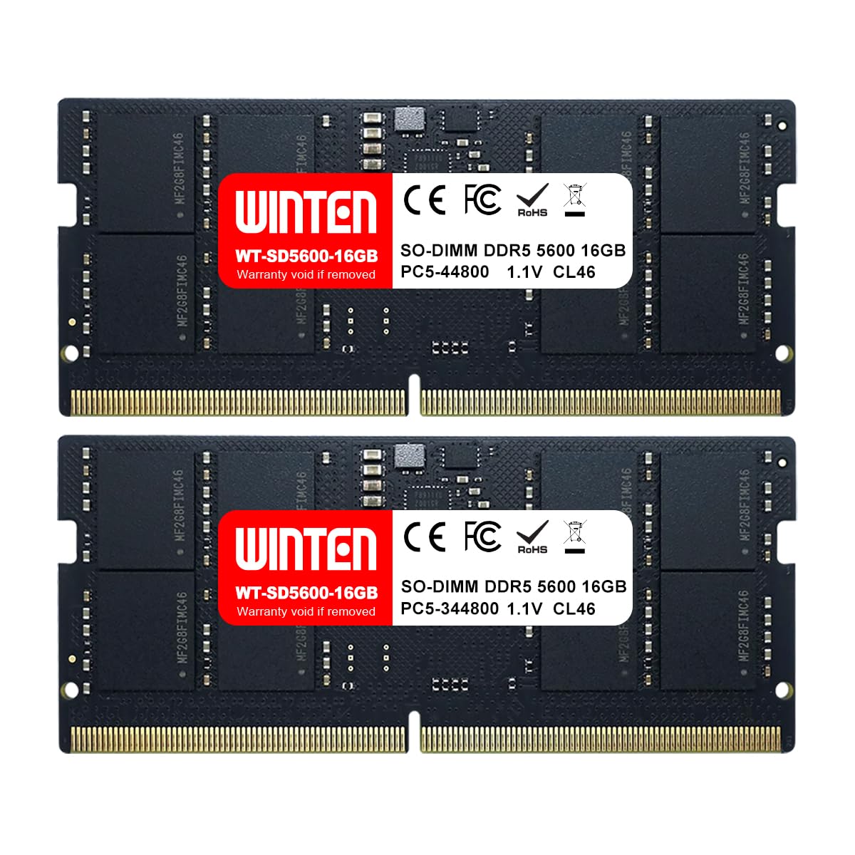 WINTEN Laptop Memory 32GB x 288Pin CL46 SODIMM SDRAM Memory Expansion Memory Year 6308 DDR5-5600 (16GB 2) 1.1V Built-in [5 Warranty/Compatibility
WINTEN Laptop Memory 32GB x 288Pin CL46 SODIMM SDRAM Memory Expansion Memory Year 6308 DDR5-5600 (16GB 2) 1.1V Built-in [5 Warranty/Compatibility